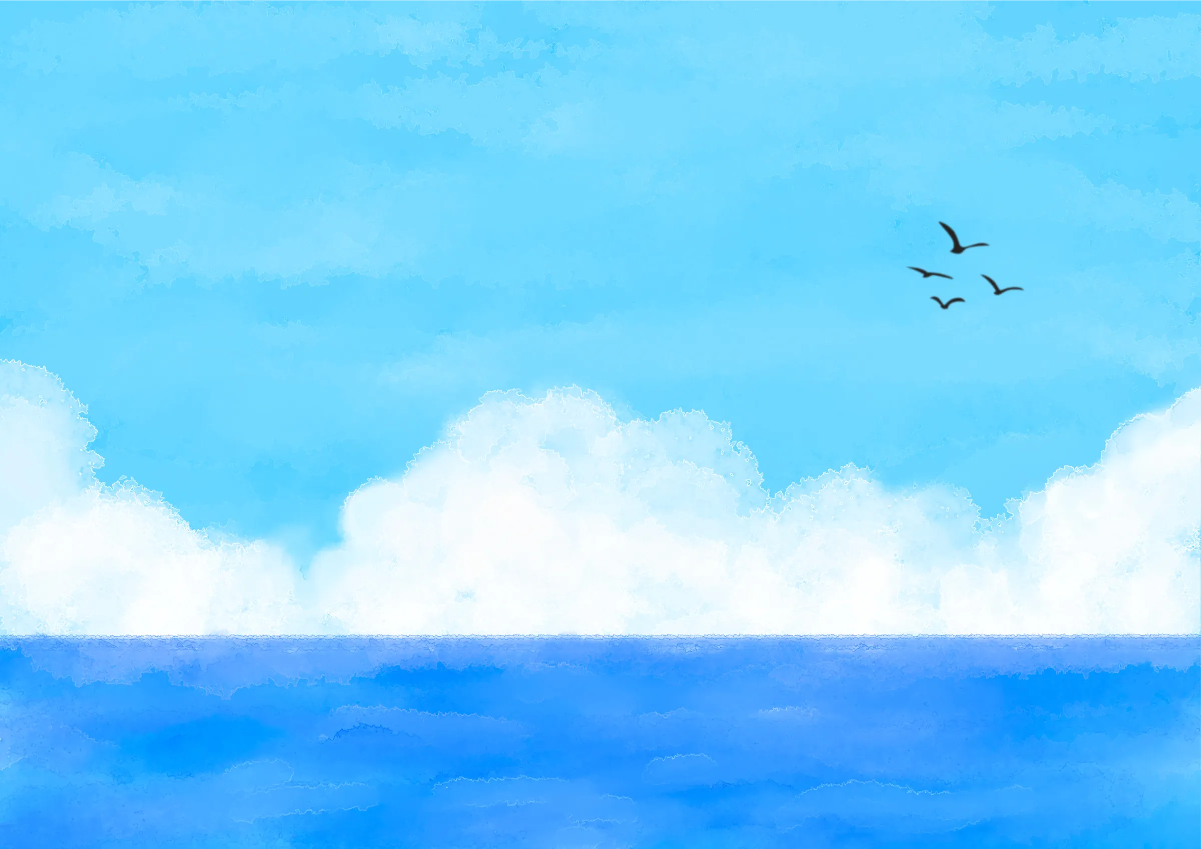 爽やかなオホーツク海の背景 | mk.いなだ